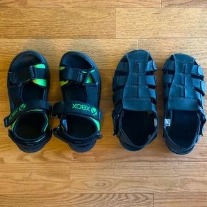 XBOX Sandals Boys Lot Size 2.5 and 3